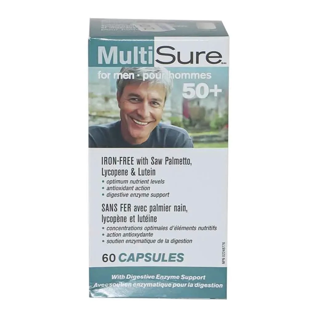 Webber Naturals Multisure Multivitamin Capsules For 50+ Men, Pack Of 60’s