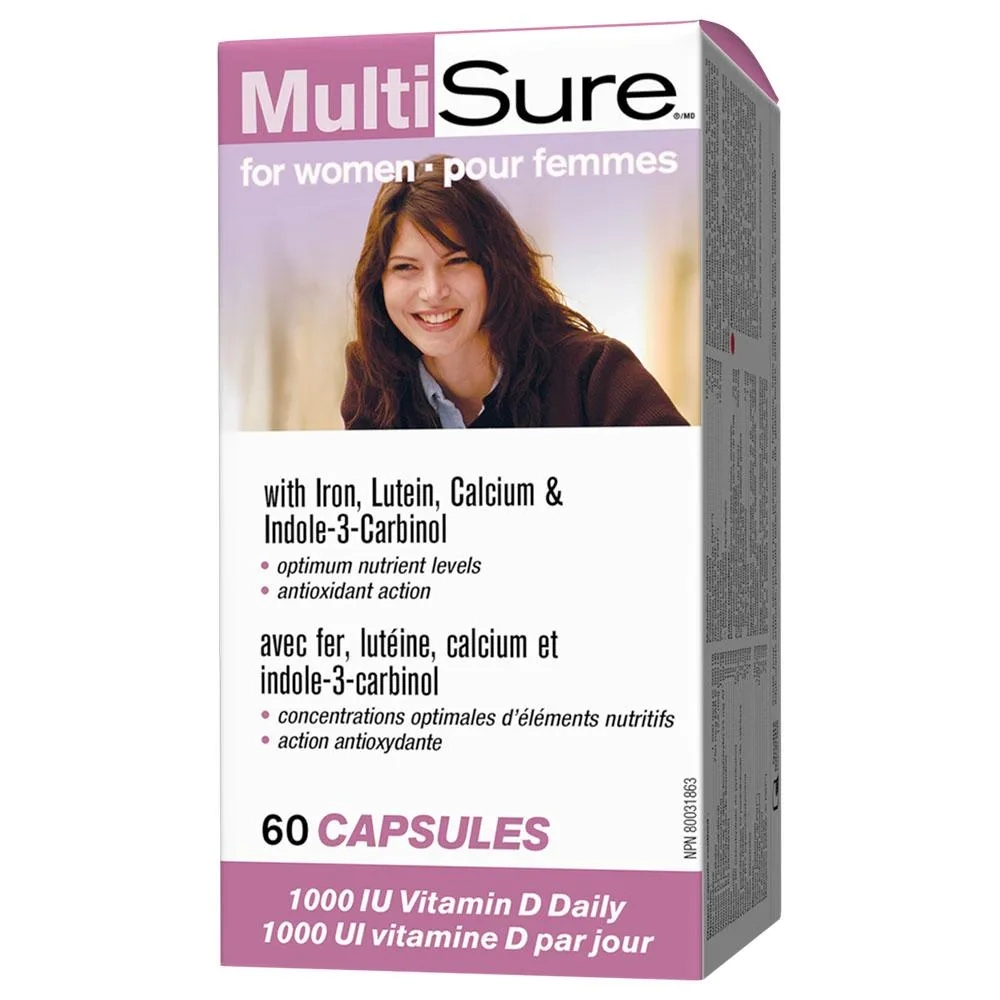 Webber Naturals Multisure Multivitamin Capsules For Women, Pack Of 60’s