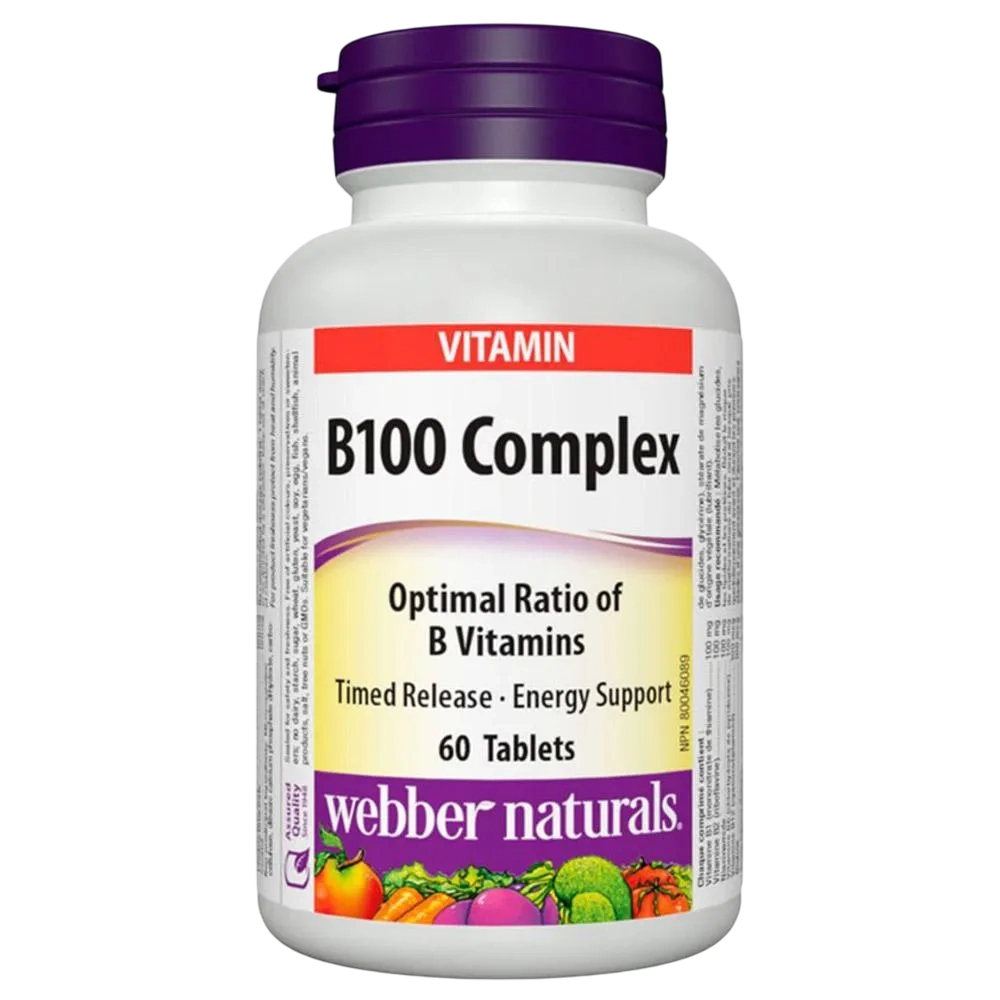 Webber Vitamin B100 Complex 60 Tablets