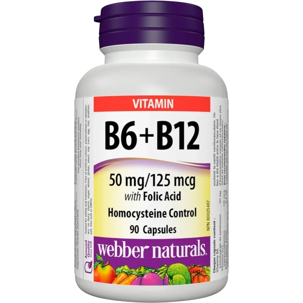 Webber Vitamin B6 B12 W Folic Acid 90 Tablet