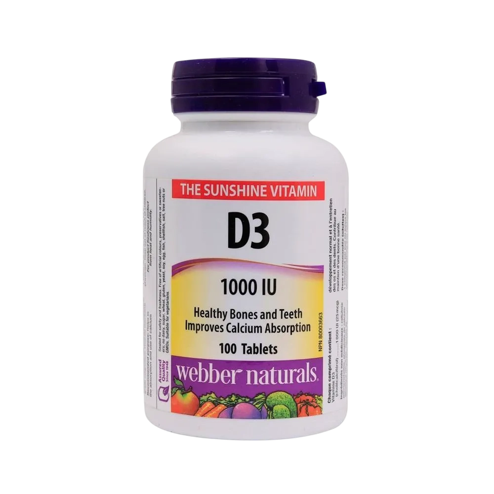 Webber Vitamin D 1000iu 100 Tablets