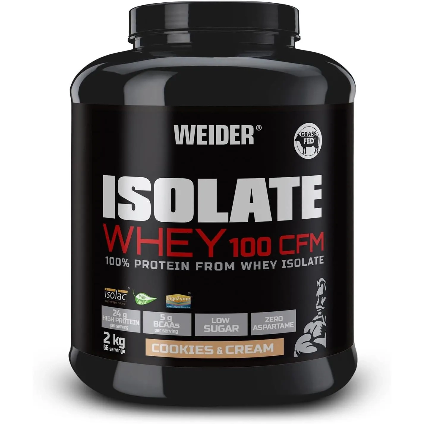 Weider Isolate Whey 100 Cfm Cookies & Cream Flavour 2kg
