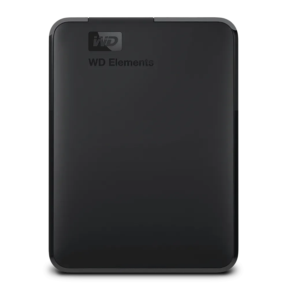 Western Digital Elements Portable External Hard Disk Drive 5TB Black