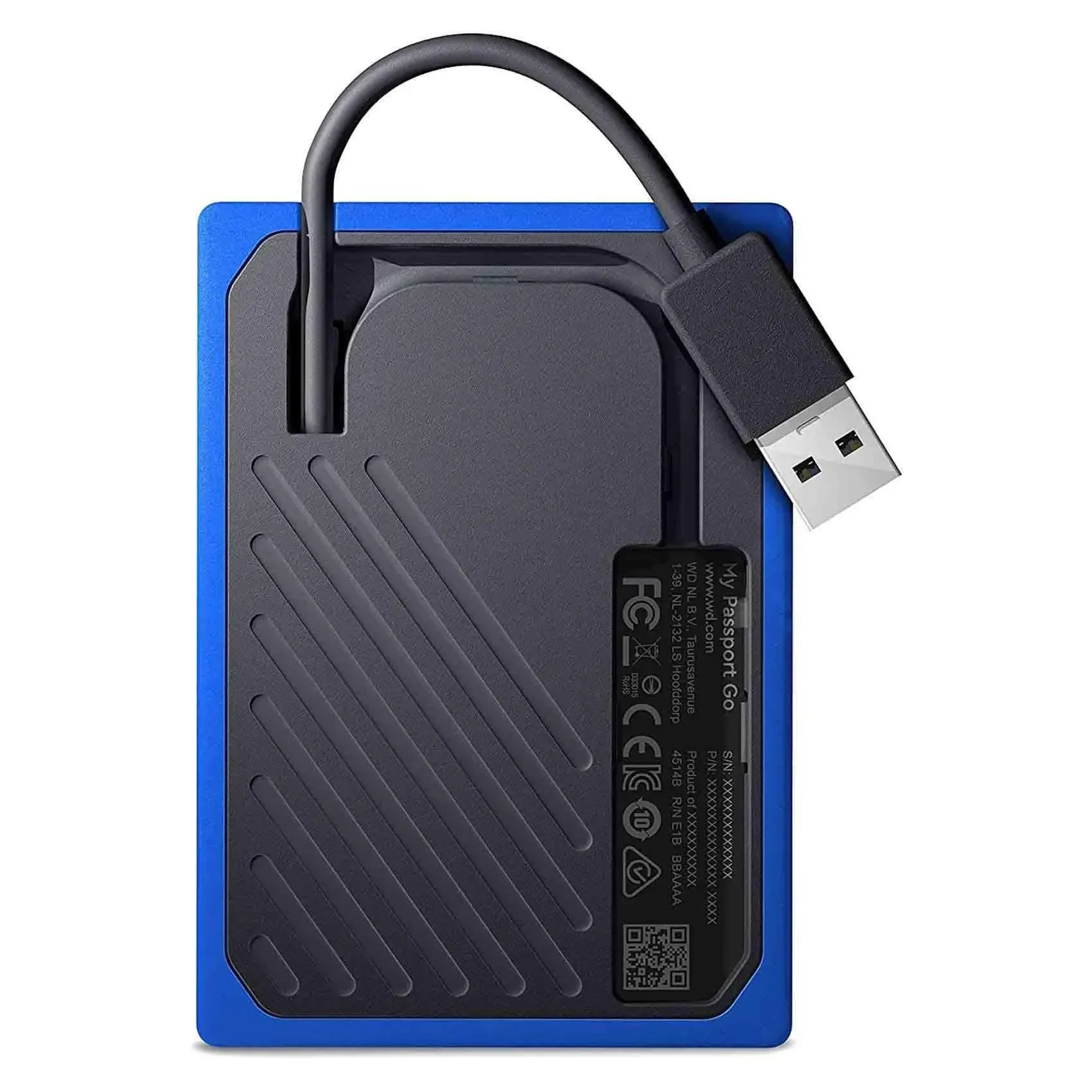 Western Digital My Passport Go Portable External Hard Disk Drive 500GB Black Cobalt