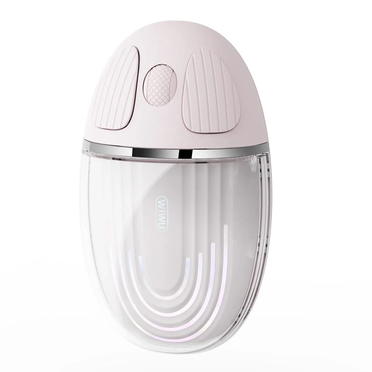 WiWU Wm109 Magic Wireless Dual Mode Transparent Design Mouse 1200 Dpi Pink