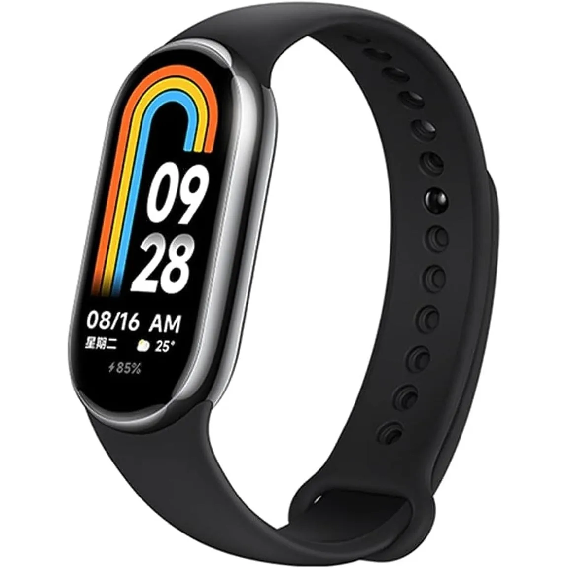 Xiaomi M2239B1 Mi Smart Band 8 Watch With Heart Rate Blood Oxygen And Sleep Monitoring Functions 130 Sport Mode-Cn Black
