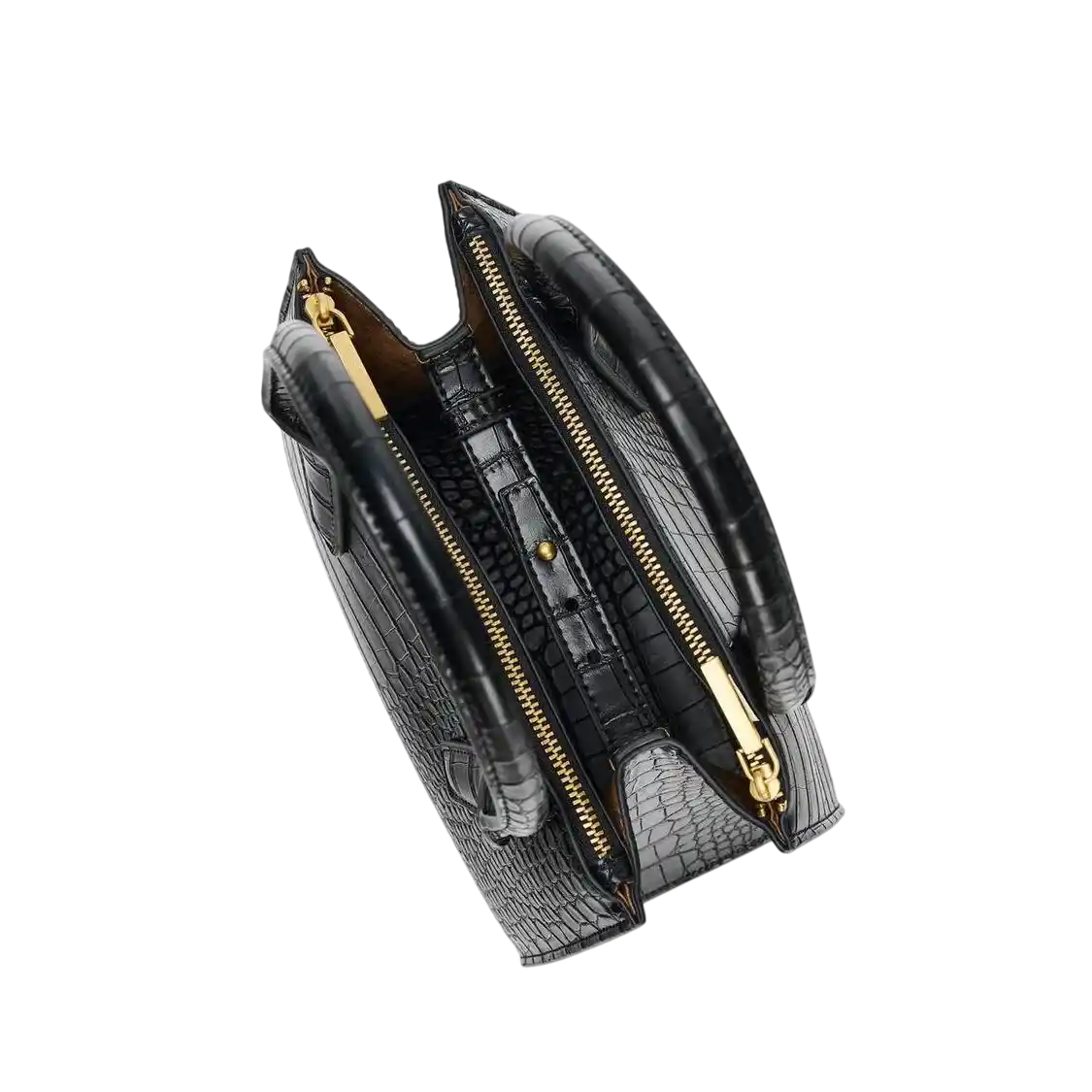 Zara Embossed Mini City Bag Black 6720-610-800