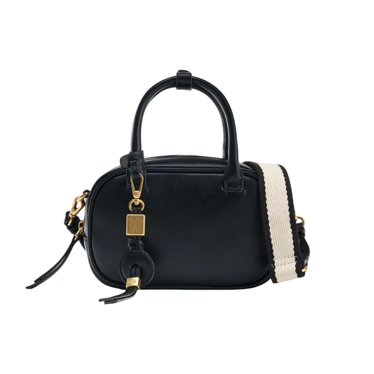 Zara Mini Top Stitched Bag Black 6529-510-800