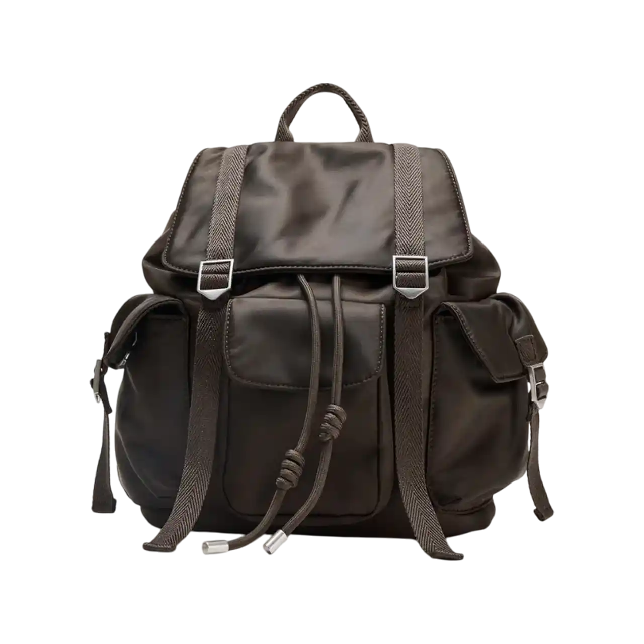 Zara Strap Backpack Chocolate Brown 6815-610-116