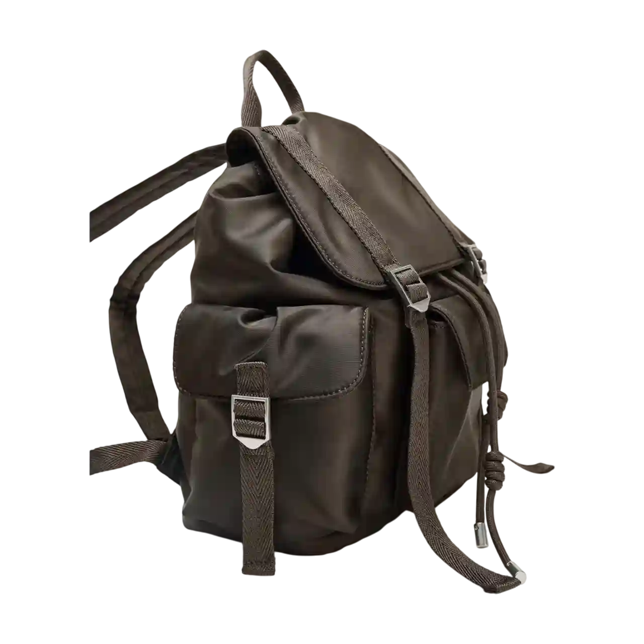 Zara Strap Backpack Chocolate Brown 6815-610-116